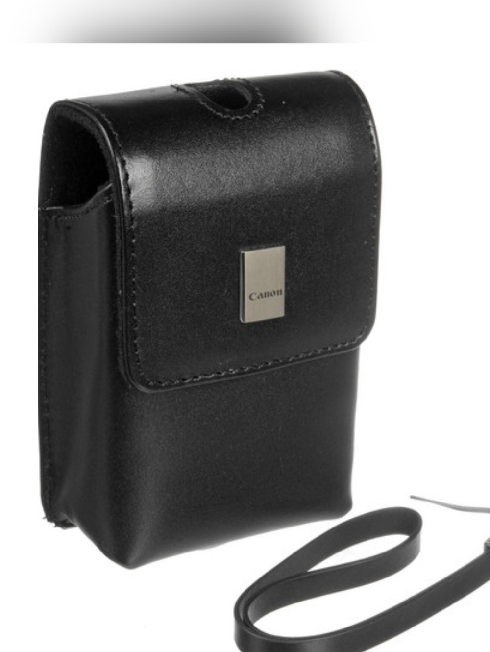 NIB Canon Deluxe Black Leather Camera Case PSC-55 with Wrist Strap